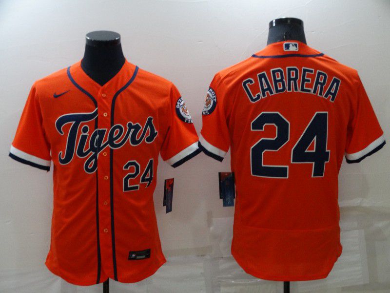 Men Detroit Tigers #24 Cabrera Orange Elite Nike 2022 MLB Jersey->los angeles dodgers->MLB Jersey